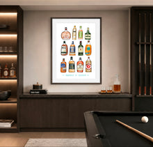 Load image into Gallery viewer, Whiskeys of Ireland Illustration Print
