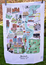 Load image into Gallery viewer, Belfast Map Tea Towel
