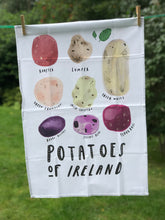 Load image into Gallery viewer, Potatoes of Ireland Tea Towel
