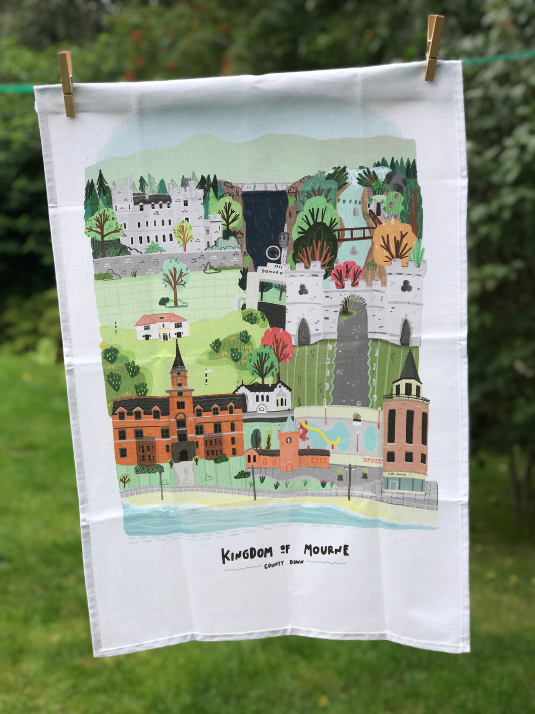 Kingdom of Mourne Tea Towel